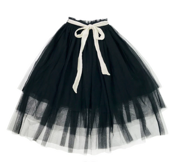 DOLLY GOLIGHTLY TUTU WITH STRING TIE MIDI SKIRT BLACK